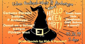 Kid's Halloween Party! @ Urban Orchard Cider Company - West