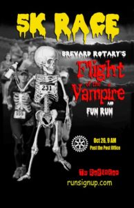 Flight of the Vampire - 5k and Fun Run around Brevard @ Rotary Club of Brevard