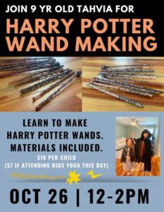 Halloween Wand Making Class @ Hot Yoga Asheville 