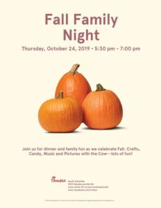 Fall Family Night @ Chick-fil-A South Asheville