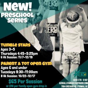 Parent & Tot Open Gym (6 and under) @ Aero Allstar Cheerleading