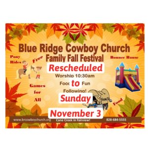 Family Fall Festival @ Blue Ridge Cowboy Church