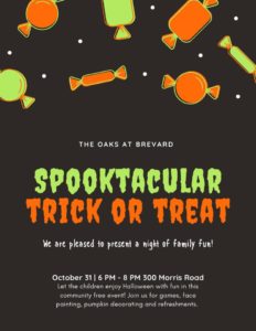 Spooktacular Trick or Treat @ The Oaks at Brevard