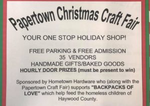 Papertown Christmas Craft Fair @ Hometown Hardware Canton