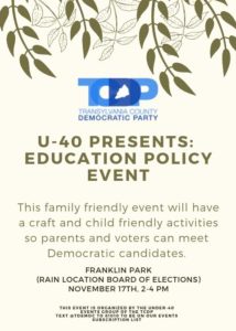 U-40’s - Meet the Candidates @ Franklin Park Playground Brevard, North Carolina 28712