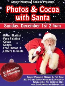 Photos & Cocoa with Santa @ Smoky Mountain Sk8way & FUN ZONE