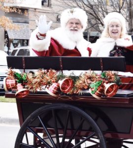 Visit with Santa @  in the former Charming Charlie space across from our holiday tree in Bilmore Park Town Square