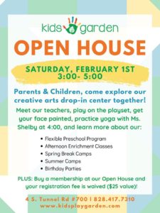 Open House @ Kids Garden AVL