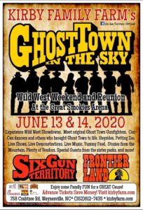 Kirby Family Farm's Ghost Town in the Sky Wild West Weekend and Reunion @ Haywood County Fairgrounds