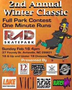 2nd Annual Winter Classic Full Park Contest @ RAD Skatepark