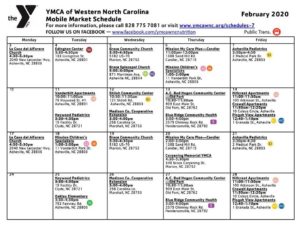 Healthy Living Mobile Market (See Schedule) @ locations across Western North Carolina