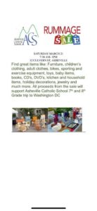 Community Rummage Sale @ Asheville Catholic School