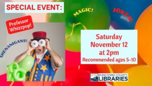 Professor Whizzpop! (Ages 5-10) @ Fairview Library