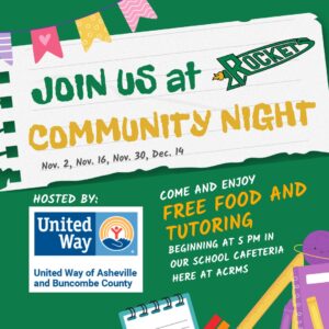 Community Night: Free Food and Tutoring @ AC Reynolds Middle School