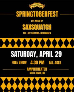 Springtoberfest ft. Saxsquatch @ Sierra Nevada Brewing Company - Mills River