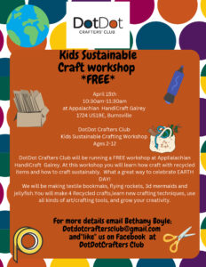 FREE Kids Sustainable Craft Workshop @ Appalachian HandiCraft Galrey