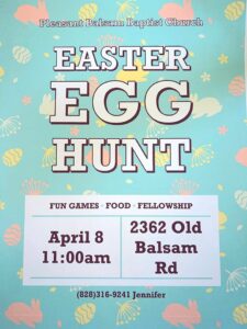 Easter Egg Hunt @ Pleasant Balsam Baptist Church