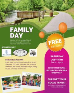 Family Day on the Greenway @ Joseph McDowell Historic Catawba Greenway