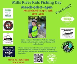 Free Kids Fishing Day @ Mills River Park