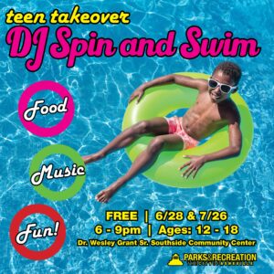 Teen Takeover: DJ Spin & Swim Pool Party (12-18yrs)