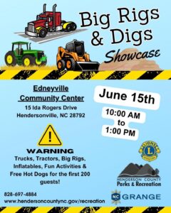 Big Rigs & Digs Showcase @ Edneyville Community Center 