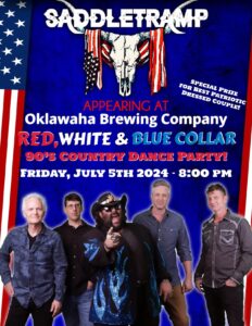 Red, White and Blue Collar” 90’s Country Dance Party @ Oklawaha Brewing Company