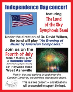 The Land of the Sky Symphonic Band Fourth of July Concert @ Calvary Baptist Church