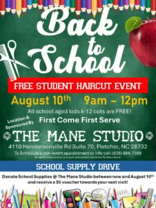 Back to School FREE Student Haircut Event @ The Mane Studio